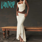 Lunivop Summer Sleeveless 2 Piece Sets Womens Outfits Elegant Formal Events Wedding Guest Dresses